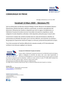 FFC-communiqué-décisions-FFC-13-mars-2020
